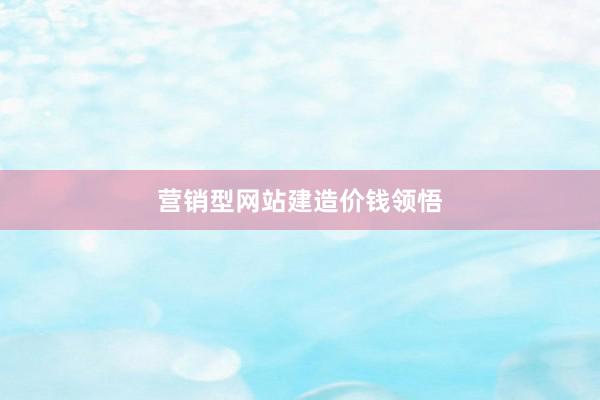 营销型网站建造价钱领悟