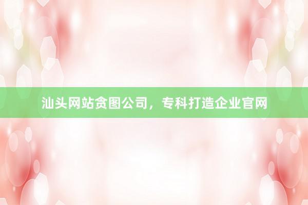 汕头网站贪图公司，专科打造企业官网