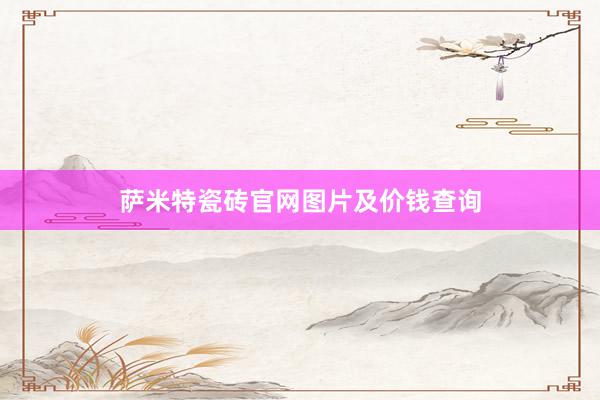 萨米特瓷砖官网图片及价钱查询