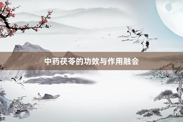 中药茯苓的功效与作用融会