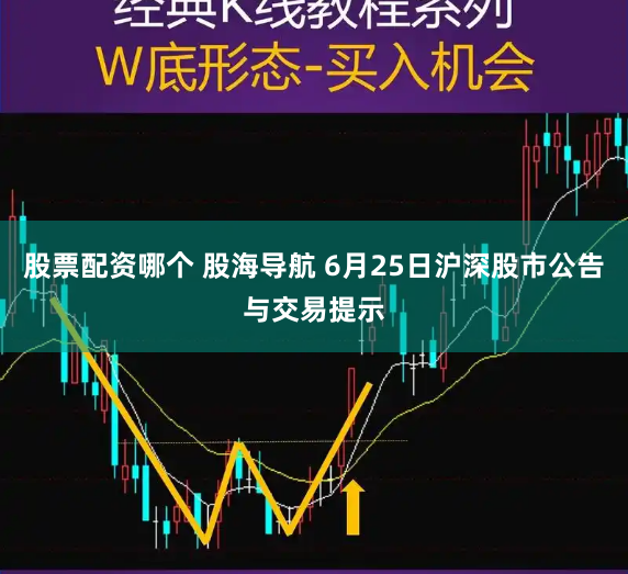 股票配资哪个 股海导航 6月25日沪深股市公告与交易提示